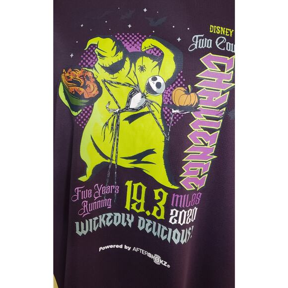 Oogie Boogie Run Disney Shirt L Top Nightmare Before Christmas Purple 2020 - Picture 2 of 5